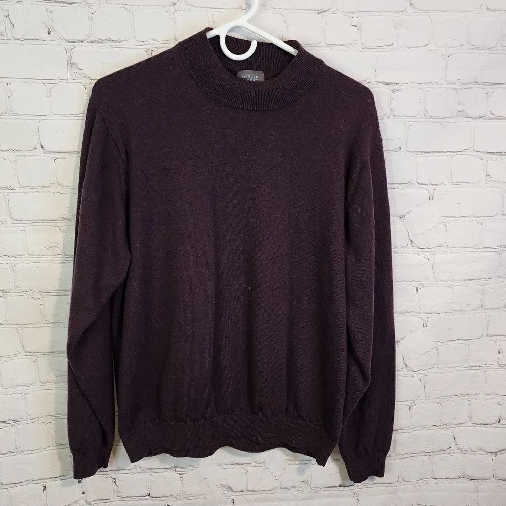 Men's Mercer Street Studio "100% pure new wool" sweater, size XL